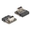 Delock - Interner USB-Adapter - 20-poliger USB Typ E (W) Taste A, geneigt zu 20-poliger USB 3.2 Anschluss (W) - 5 V - 0.9 A - up to 5 Gbps data transfer rate