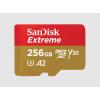SanDisk Extreme - Flash-Speicherkarte (microSDXC-an-SD-Adapter inbegriffen) - 256 GB - A2 / Video Class V30 / UHS-I U3 / Class10 - microSDXC UHS-I