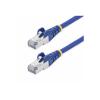 StarTech.com 2m Blue CAT8 Ethernet Cable, Snagless, S / FTP, 25G / 40G - Patch-Kabel - RJ-45 (M) zu RJ-45 (M) - 2 m - 5.6 mm - S / FTP - 50 Mikrometer - CAT 5 / 5e / 6/6a / 8 - IEEE 802.3bt / IEEE 802.3ba - halogenfrei, passiv, ohne Haken - Blau