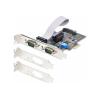 Startech 2-Port Serielle PCIe Karte, RS232 / RS422 / RS485 Serielle Karte - Serieller Adapter - PCI Express x1 Low-Profile - RS-232 x 2 - Schwarz - TAA-konform