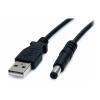 StarTech.com 91cm USB Typ-M 5V Hohlstecker - USB auf 5,5mm DC-Stecker - Stromkabel - USB (nur Strom) (M) zu Gleichstromstecker 5,5 mm (M) - 91 cm - geformt - Schwarz - für P / N: DVI2VGACON, SPDIF2AA, ST122LE, ST122LEA, ST122PROA