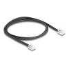 Delock Telefonkabel RJ11 Stecker zu RJ11 Stecker schwarz 1 m