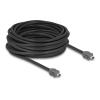 Delock - Netzwerkkabel - ix Industrial (S) zu ix Industrial (S) - 10 m - 6.5 mm - SSTP - CAT 7 - Schwarz