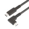 StarTech.com 1.6ft (50cm) Rugged Right Angle USB-C Cable, USB 3.2 Gen 2 (10 Gbps), USB C to C Data Transfer Cable, 4K 60Hz DP Alt Mode, 100W Power Delivery - 90 Degree USB-C Cable (RUSB31CC50CMBR) - USB-Kabel - 24 pin USB-C (M) gerade zu 24 pin USB-C