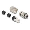 Delock - Netzwerkanschluss - 8 pin M12-X (W) - CAT 6a - IEEE 802.3an
