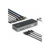 StarTech.com - Dockingstation - für Laptop - USB-C - 2 x DP, 2 x HDMI, USB-C - 2.5GbE - 140 Watt - TAA-konform