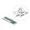 Delock - Serieller Adapter - M.2 2280 Low-Profile - RS-232 x 8 - grün