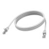 Vision - Patch-Kabel - RJ-45 (M) zu RJ-45 (M) - 1 m - 6.2 mm - STP - CAT 6a - geformt, ohne Haken - weiß