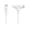 HyperJuice - Lightning-Kabel - USB-C männlich zu Lightning, USB-C männlich - 1.5 m - weiß