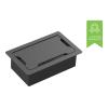 Modulare AV-Frontplattenkomponente - Tischumrandung - tischmontierter Rahmen, der 9 x Module aufnimmt - keine Module enthalten - 295 x 185 x 89 mm - Ausschnitt 255 x 145 mm - matt schwarz