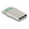 Delock - USB-C-Anschluss - USB-C (M) - USB 2.0 - 100 V - 5 A (Packung mit 10)