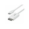 StarTech.com 6.6ft (2m) USB C to DisplayPort 1.2 Cable, Bidirectional - DisplayPort-Kabel - USB-C (M) zu DisplayPort (M) - Displayport 1.2 / Thunderbolt - 1.9 m - aktiv, bidirektional, 4K60Hz-Unterstützung - weiß