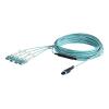10m MTP / MPO to 4xLC / PC Fiber Cable