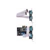 Startech 4-Port Serielle PCIe Karte, RS232 / RS422 / RS485 Serielle Karte - Serieller Adapter - PCI Express x1 Low-Profile - RS-232 x 4 - Schwarz - TAA-konform