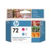 HP No72 Magenta and Cyan Printhead