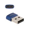 Delock - USB-Adapter - USB (M) zu USB-C (W) - USB 2.0 - 5 V - 3 A - Blau