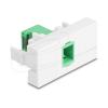 Delock - Easy 45 - Einrastmodul - mit lasergeschütztem Flip-Innenteil - SC Single-Mode - einfach - grün, weiß