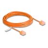 Delock RJ45 Netzwerkkabel Cat.6 UTP Ultra Slim 5 m orange mit kurzen Steckern