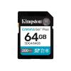 Kingston Canvas Go! Plus - Flash-Speicherkarte - 64 GB - Video Class V30 / UHS-I U3 / Class10 - SDXC UHS-I