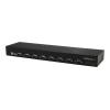 Startech 8 Port USB auf Seriell Adapter Hub - USB auf RS232 Port Adapter mit Daisy Chain - Rackmontierbar - Serieller Adapter - USB 2.0 - RS-232 x 8 - Schwarz