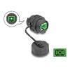 Delock - Netzwerkkoppler - SC Single-Modus (W) zu SC Single-Modus (W) - Glasfaser - Simplex - IP68 - Schwarz