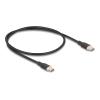 Delock - USB-Kabel - USB-C (M) zu USB-C (M) - USB 2.0 - 20 V - 3 A - 50 cm - USB Power Delivery (60W), Power Delivery 3.0 Unterstützung - Schwarz