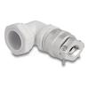 Delock - Kabelverschraubung - 90° Winkel, PG21, mit Zugentlastung und Biegefestigkeit - gray (RAL 7035)