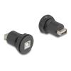 Delock - USB-Adapter - USB (W) zu USB Typ B (W) - Schwarz