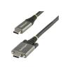 StarTech 50cm USB-C Kabel mit Schraubensicherung 10Gbit / s - USB 3.1 / 3.2 Gen 2 Typ-C Kabel - 100W (5A) Power Delivery Laden, DP Alt Modus - USB-C Kabel zum Laden / Synchronisieren (USB31CCSLKV50CM) - USB-Kabel - USB-C (M) gerade / verriegelnd zu USB-C