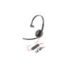 Poly Blackwire C3225 - Blackwire 3200 Series - Headset - On-Ear - kabelgebunden - 3,5 mm Stecker - Schwarz - Skype-zertifiziert, Cisco Jabber Certified, Avaya Certified - Replaces Poly SKU 211058-01