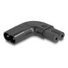Delock - Netzteil - IEC 60320 C8 zu power IEC 60320 C7 - 250 V - 2.5 A - 90° Stecker - Schwarz