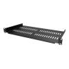 StarTech.com Belüfteter Server Rack Fachboden 1 HE - 25 cm Tief - Stahl - Rack - Regal - Schwarz - 1U - 25.4 cm (10")