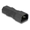 Delock - Netzteil - IEC 60320 C14 zu power IEC 60320 C13 - 250 V - 10 A - Schwarz