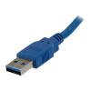 StarTech.com 1 m SuperSpeed USB 3.0 Verlängerungskabel - USB 3 Typ-A Kabel Verlängerung - Stecker / Buchse - Blau - USB-Verlängerungskabel - USB Typ A (M) zu USB Typ A (W) - USB 3.0 - 1 m - Schwarz - für P / N: 2SD4FCRU3, CFASTRWU3, HB30A4AIB, HB30C4AIB