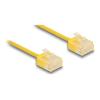 Delock RJ45 Netzwerkkabel Cat.6 UTP Ultra Slim 0,3 m gelb mit kurzen Steckern