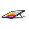 Compulocks iPad mini 8.3" Secured Kickstand - Schutzhülle hintere Abdeckung für Tablet - Ständer - Gummi, Metall - Schwarz - für Apple 10.9-inch iPad (10. Generation)