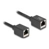 Delock - Netzwerkverlängerungskabel - RJ-45 (W) zu RJ-45 (W) - 7.5 m - 6 mm - S / FTP - CAT 6a - halogenfrei - Schwarz