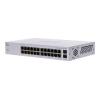 Cisco Business 110 Series 110-24T - Switch - unmanaged - 24 x 10 / 100 / 1000 + 2 x Kombi-Gigabit-SFP - an Rack montierbar, Desktop, wandmontierbar