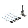 Delock M.2 2242 Key B+M Kontroller zu 4 x SATA mit 1 m Kabel
