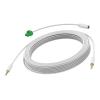 VISION Techconnect - Audiokabel - Mini-Stecker männlich zu Mini-Stecker männlich - 10 m - Doppelisolierung - weiß