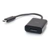 C2G USB-C to DisplayPort Adapter Converter - 4K 60Hz - Black - Videoadapter - USB-C (M) zu DisplayPort (W) - Thunderbolt 3 / Thunderbolt 4 - 4K60Hz-Unterstützung - Schwarz