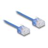 Delock - Patch-Kabel - RJ-45 (M) zu RJ-45 (M) - 50 cm - 2.6 mm - UTP - CAT 6 - geformt, ultradünn - Blau
