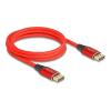 DisplayPort Kabel silber Metall, 16K 60 Hz, 2 m, Monitor, Video Display AV