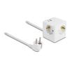 Delock - Steckdosenleiste - mit Kindersicherung, PD 3.0 Ladegerät 20 W - Wechselstrom 250 V - 3680 Watt - Eingabe, Eingang power CEE 7 / 7 - Ausgangsanschlüsse: 3 (3 x Stecker CEE 7 / 3, USB, 24 pin USB-C) - 1.5 m Schnur - weiß