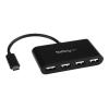 StarTech.com 4 Port USB-C Hub - Mini Hub - USB C auf 4x USB-A - USB 2.0 Hub - USB Typ C Hub - USB C zu USB Hub - Hub - 4 x USB 2.0 - Desktop