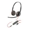Poly Blackwire C3225 - Blackwire 3200 Series - Headset - On-Ear - kabelgebunden - 3,5 mm Stecker - Schwarz - Skype-zertifiziert, Avaya Certified, Cisco Jabber Certified