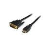 StarTech.com 6ft (1.8m) HDMI to DVI Cable, DVI-D to HDMI Display Cable (1920x1200p), Black, 19 Pin HDMI Male to DVI-D Male Cable Adapter, Digital Monitor Cable, M / M, Single Link - DVI to HDMI Cord (HDMIDVIMM6) - Adapterkabel - HDMI männlich zu DVI-D