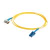 C2G LC-ST 9 / 125 OS1 Duplex Singlemode PVC Fiber Optic Cable (LSZH) - Patch-Kabel - ST Einzelmodus (M) zu LC Single-Modus (M) - 2 m - 2 m - Glasfaser - Duplex - 9 / 125 Mikrometer - OS1 - halogenfrei - Gelb