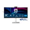 Philips 34B2U6603CH - 6000 Series - LED-Monitor - gebogen - 86.36 cm (34") - 3440 x 1440 WQHD @ 120 Hz - VA - 550 cd / m² - 4000:1 - DisplayHDR 400 - 4 ms - Thunderbolt 4, 2xHDMI, DisplayPort - Lautsprecher - holzkohlefarben