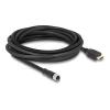 Delock - Adapterkabel - 17 pin M12 weiblich zu HDMI männlich - 5 m - abgeschirmt - Schwarz - 1080p Unterstützung 60Hz